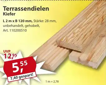 Sonderpreis Baumarkt Terrassendielen Kiefer Angebot