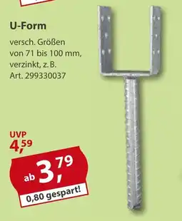 Sonderpreis Baumarkt Pfostenträger U-Form Angebot