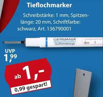 Sonderpreis Baumarkt GERMANIA Qualitatworkzeuge Tieflochmarker Angebot