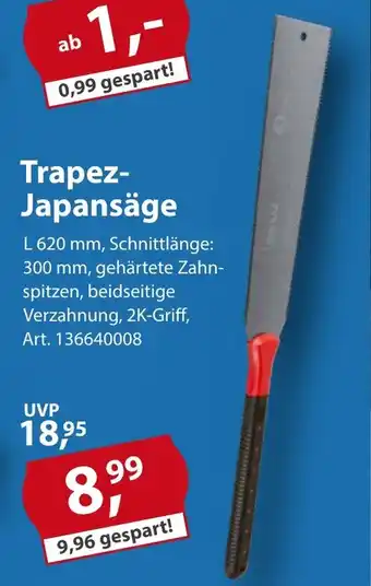 Sonderpreis Baumarkt Trapez- Japansäge Angebot