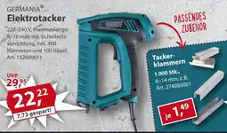 Sonderpreis Baumarkt GERMANIA Elektrotacker Angebot