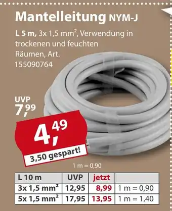 Sonderpreis Baumarkt Mantelleitung NYM-J Angebot