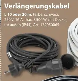 Sonderpreis Baumarkt Verlängerungskabel Angebot