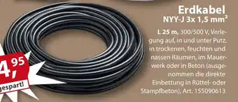 Sonderpreis Baumarkt Erdkabel NYY-J 3x 1,5 mm² Angebot