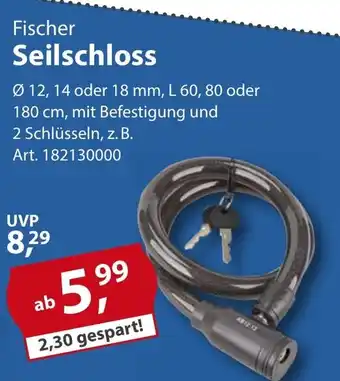 Sonderpreis Baumarkt Fischer Seilschloss Angebot