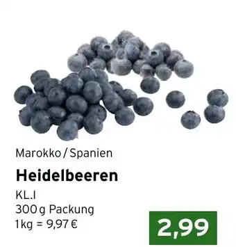 CAP Markt Marokko/Spanien Heidelbeeren Angebot