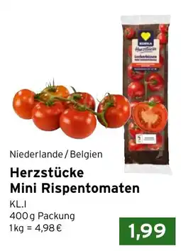 CAP Markt EDEKA Herzstücke Mini Rispentomaten Angebot