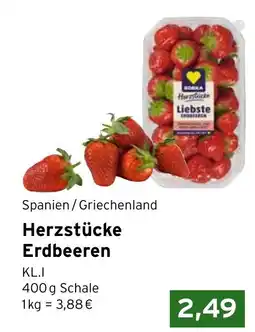 CAP Markt EDEKA Herzstücke Erdbeeren Angebot