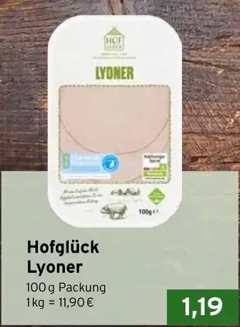 CAP Markt Hofglück Lyoner Angebot