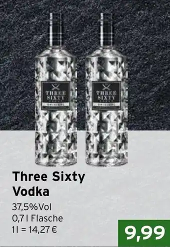 CAP Markt Three Sixty Vodka Angebot