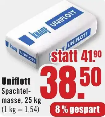 B1 Discount Baumarkt KNAUF Uniflott Angebot