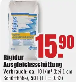 B1 Discount Baumarkt Rigidur Ausgleichsschüttung Angebot