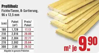 B1 Discount Baumarkt Profilholz Angebot