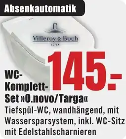 B1 Discount Baumarkt Villeroy & Boch WC Komplett-Set O.novo/Targa Angebot