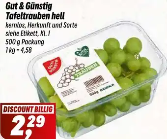 Simmel Gut & Günstig Tafeltrauben hell Angebot