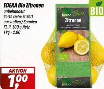 Simmel EDEKA Bio Zitronen Angebot