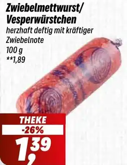 Simmel Zwiebelmettwurst/ Vesperwürstchen Angebot