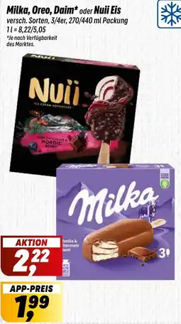 Simmel Milka, Oreo, Daim oder Nuii Eis Angebot