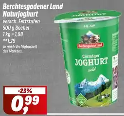 Simmel Berchtesgadener Land Naturjoghurt Angebot