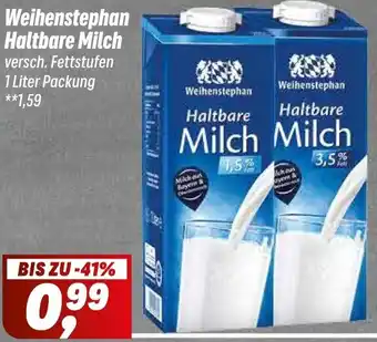 Simmel Weihenstephan Haltbare Milch Angebot