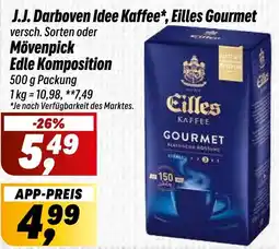 Simmel J.J. Darboven Idee Kaffee*, Eilles Gourmet oder Mövenpick Edle Komposition Angebot