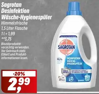 Simmel Sagrotan Desinfektion Wäsche-Hygienespüler Angebot