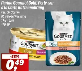 Simmel Purina Gourmet Gold, Perle oder a la Carte Katzennahrung Angebot