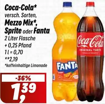 Simmel Coca-Cola, Mezzo Mix, Sprite oder Fanta Angebot