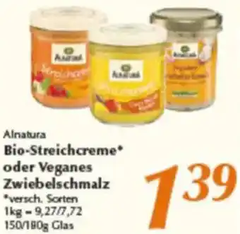 inkoop Alnatura Bio-Streichcreme oder Veganes Zwiebelschmalz Angebot