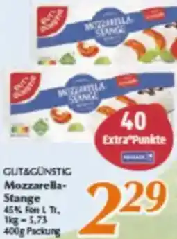 inkoop GUT&GÜNSTIG Mozzarella Stange Angebot