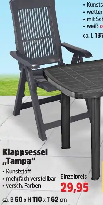 Thomas Philipps Klappsessel ,,Tampa" Angebot