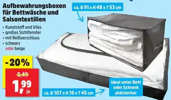 Thomas Philipps Aufbewahrungsboxen für Bettwäsche und Saisontextilien Angebot