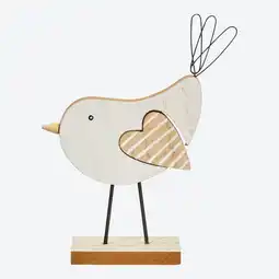 NKD Deko-Vogel-Figur aus Holz, ca. 3x4x12cm Angebot