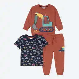 NKD Baby-Jungen-Set mit Baustellenfahrzeugen, 3-teilig Angebot