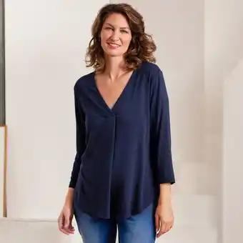 NKD Damen-Blusenshirt mit V-Ausschnitt Angebot