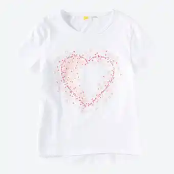 NKD Kinder-Mädchen-T-Shirt mit Herz-Aufdruck Angebot