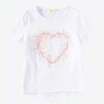 NKD Kinder-Mädchen-T-Shirt mit Herz-Aufdruck Angebot