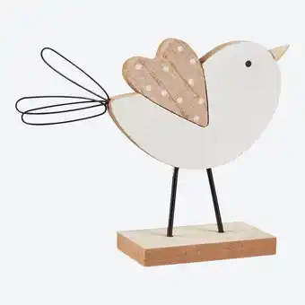 NKD Deko-Vogel-Figur aus Holz, ca. 3x4x12cm Angebot