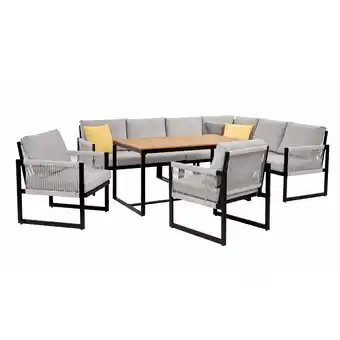 toom Baumarkt toom Ecklounge-Set 'Lara' grau 4-teilig Angebot