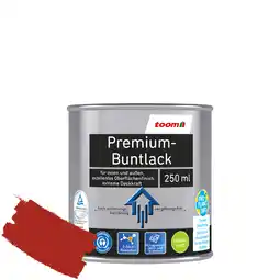 toom Baumarkt toom Premium-Buntlack feuerrot seidenmatt 250 ml Angebot