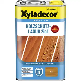 toom Baumarkt Xyladecor 2in1 Holzschutzlasur teakfarben 4 l Angebot