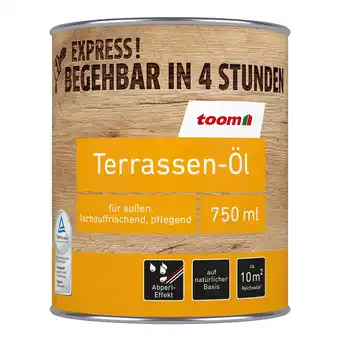 toom Baumarkt toom Terrassen-Öl douglasienfarben 750 ml Angebot