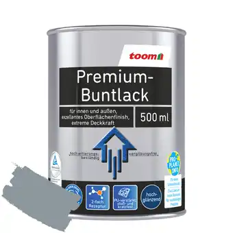 toom Baumarkt toom Premium-Buntlack silbergrau glänzend 500 ml Angebot