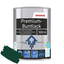 toom Baumarkt toom Premium-Buntlack moosgrün glänzend 500 ml Angebot