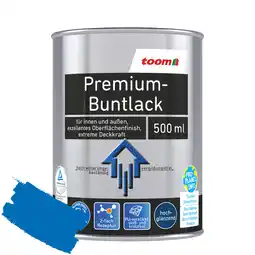 toom Baumarkt toom Premium-Buntlack pazifikblau glänzend 500 ml Angebot