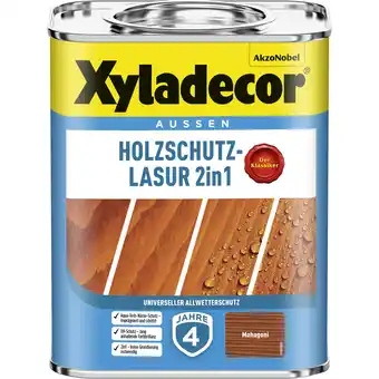 toom Baumarkt Xyladecor 2in1 Holzschutzlasur mahagonifarben 750 ml Angebot