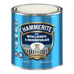 toom Baumarkt Hammerite Metallschutz- und Heizkörperlack 'RAL 9010' weiß matt 500 ml Angebot