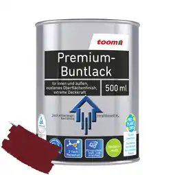 toom Baumarkt toom Premium-Buntlack purpurrot seidenmatt 500 ml Angebot