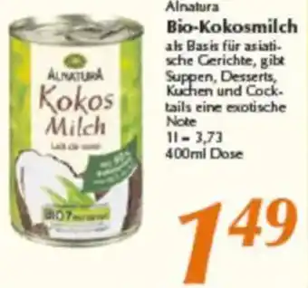 inkoop Alnatura Bio-Kokosmilch Angebot