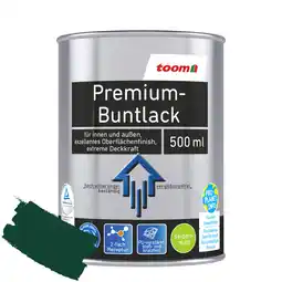 toom Baumarkt toom Premium-Buntlack moosgrün seidenmatt 500 ml Angebot